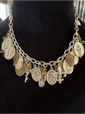 Charm Bracelet, Saints, Catholic Mixed Metals